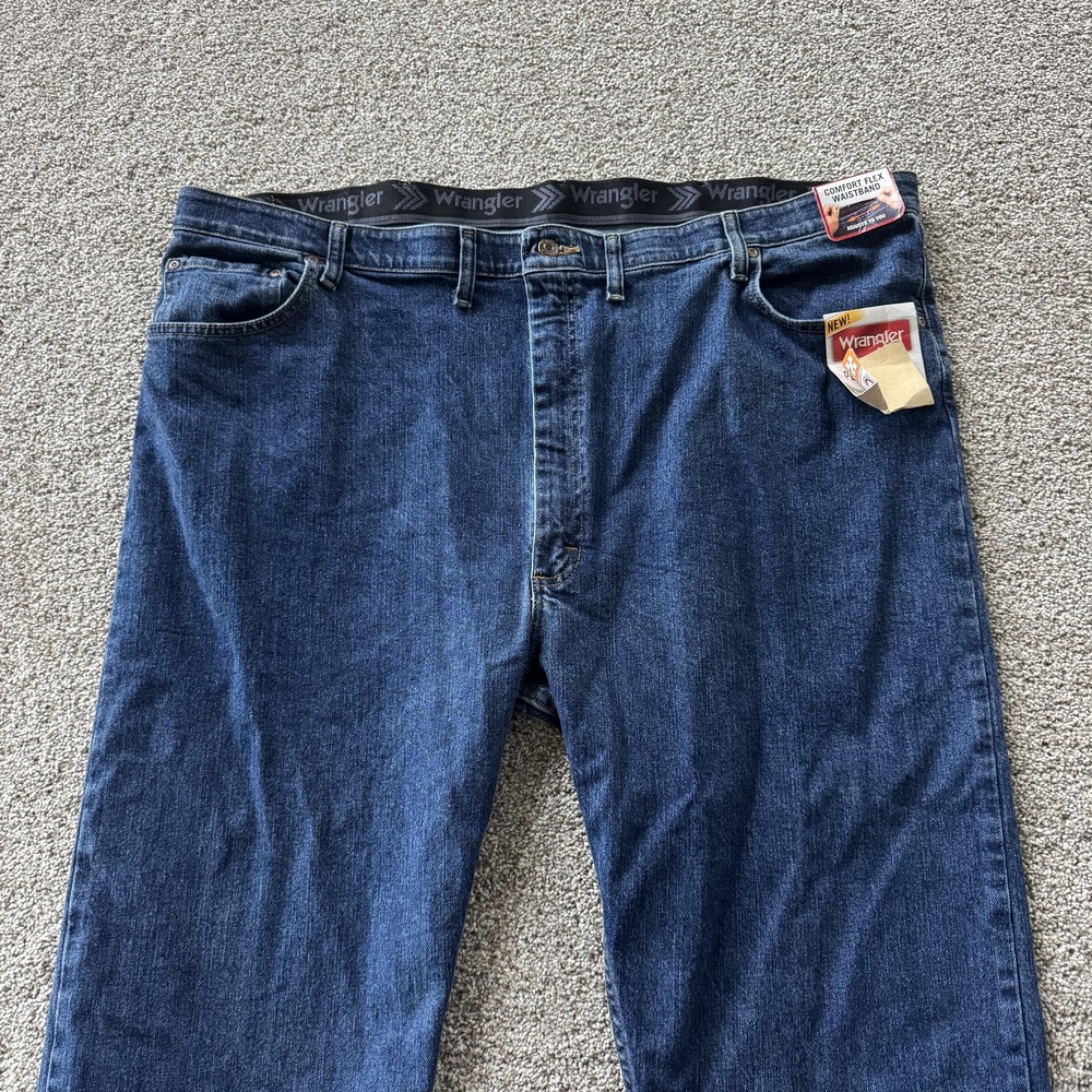 Wrangler Performance Series Jeans Mens 48x30 Medium Blue Denim Straight Stretch
